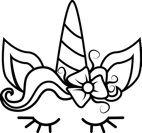Unicorn Horn Coloring Page Colouringpages