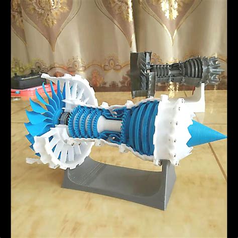 3d Printed Electric Aircraft Jet Engine Model Can Be Started Etsy