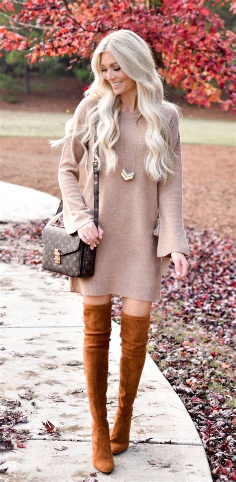 45 Most Beautiful Knee High Boot Ideas To Fit Fashion In This Moment Kleidung Kniehohe