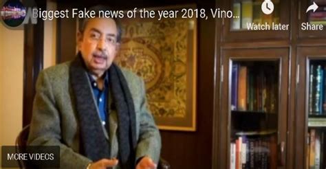 Noted think tank freedom house has demoted india's freedom score from free to partly free, saying rights and. Biggest Fake news of the year 2018, Vinod Dua peddles ...