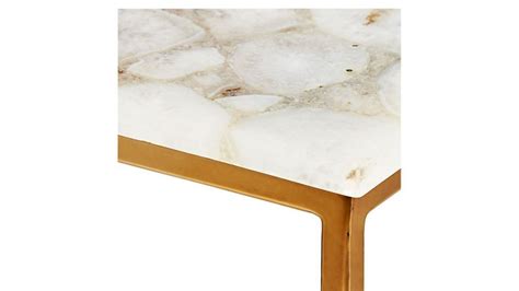 Iris White Agate Console Table Reviews Cb2 Console Table White