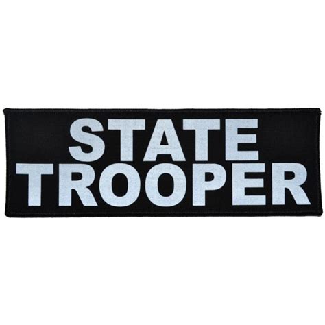 State Trooper Reflective 3x9 Patch Tactical Gear Junkie