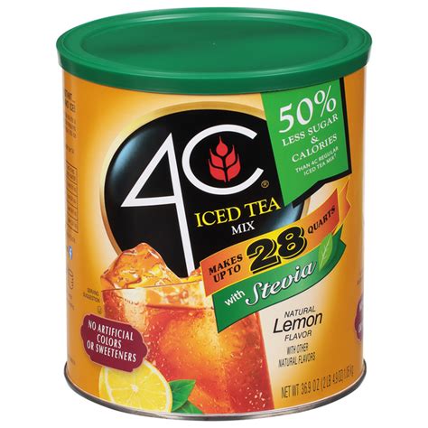 Save On 4c Lemon Flavor Iced Tea Mix With Stevia Order Online Delivery
