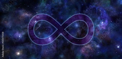Infinity Symbol Deep Space Banner Transparent Slightly Glowing