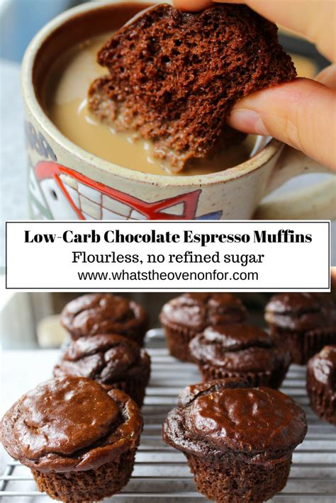 This low carb dark chocolate tart is made with a few simple ingredients to achieve a rich and indulgent, keto friendly dessert! Flourless, Low Carb Chocolate Espresso Muffins! - What's ...