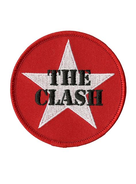 The Clash Star Logo Iron On Patch With Images The