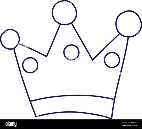 Crown Monarchy Royal Hierarchy King Queen Isolated Design Icon Vector