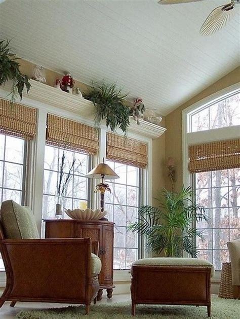 55 Comfy Sunroom Ideas Page 49 Of 57 Window Treatments Living Room