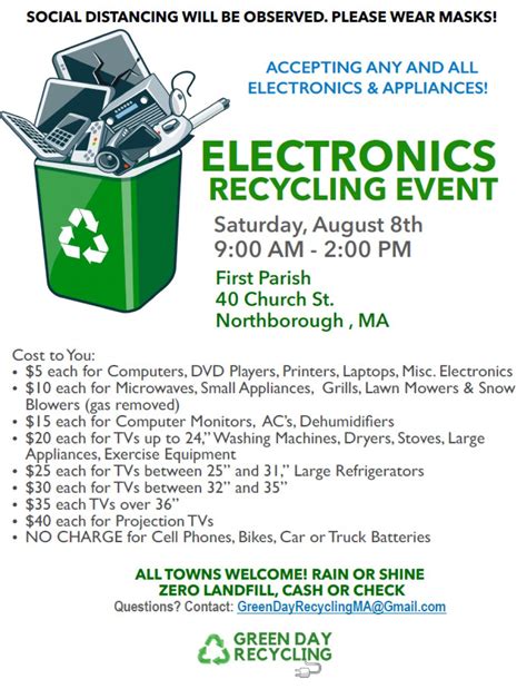 Electronics Recycling Day The Northborough Guide