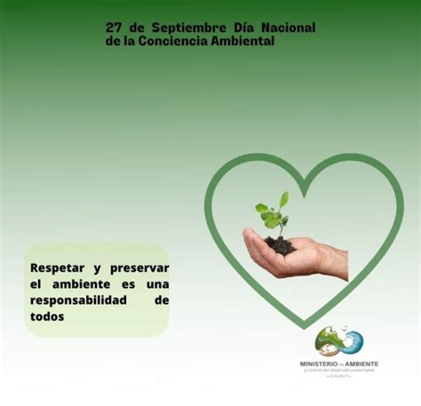 27 De Septiembre Día Nacional De La Conciencia Ambiental Ministerio