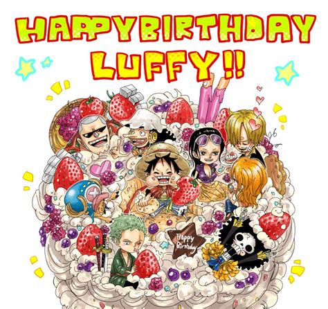 Luffy One Piece Birthday Card