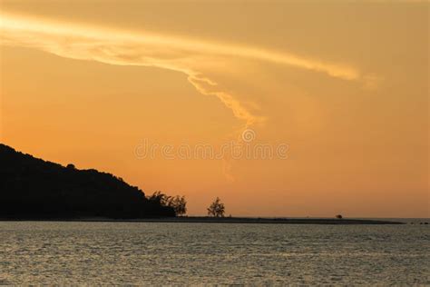 Tropic Island Sunset Scene Stock Photo Image Of Paradise 38954020