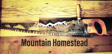 36 Vintage Crosscut Saw Mountain Cabin And Barn Scene Etsy