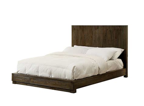 Ktaxon 10 inch platforma low profile bed frame,mattress foundation,wood slat support,queen,king. Low Profile Bed with Flat Wood Panel Headboard FA24 ...