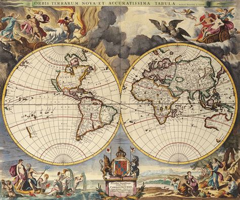 Antique Maps Digital Paper Vintage Maps World Map Scrapbook Etsy Gambaran
