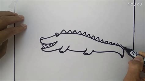 🔴 Drawing Art 👉🏻 To Study Painting Stick Figure Crocodile