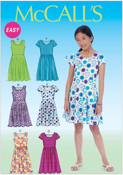 Girls Dresses Mccalls Sewing Pattern No 7079 Sew Essential