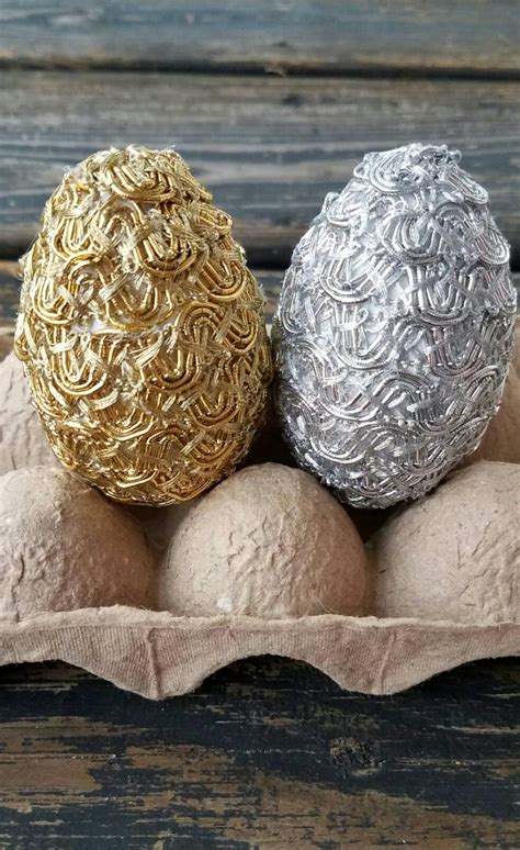 Decorative Easter Eggs Metallic Eggs Easter Vase Filler