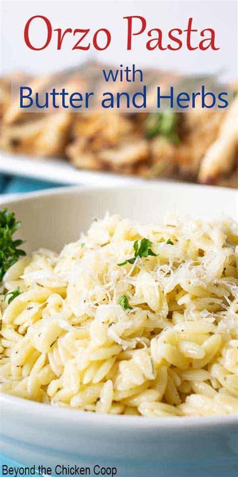 Orzo Pasta Side Dish Beyond The Chicken Coop