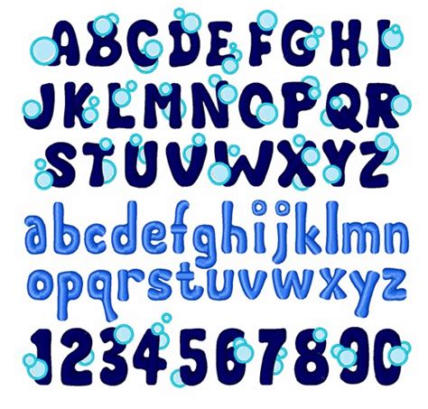 Bubble Letters Font Word Shelllopez