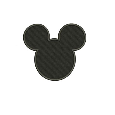 Mickey Mouse Ears Mickey Ears Filled Embroidery Design