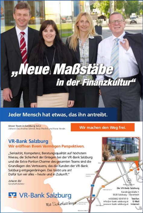 Dieses profil melden info writing code and stuff. VR-Bank Salzburg - Multi Channel Agentur | Werbung ...