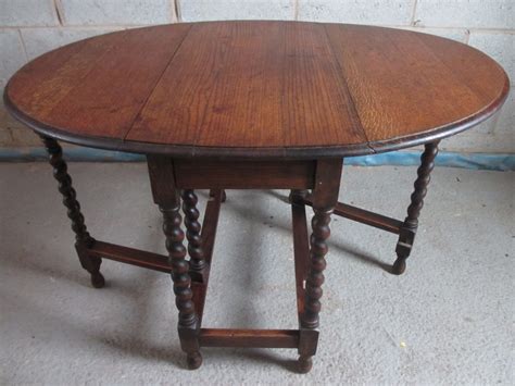 Get 5% in rewards with club o! Oak Barley Twist Oval Gateleg Drop Leaf Dining Table ...
