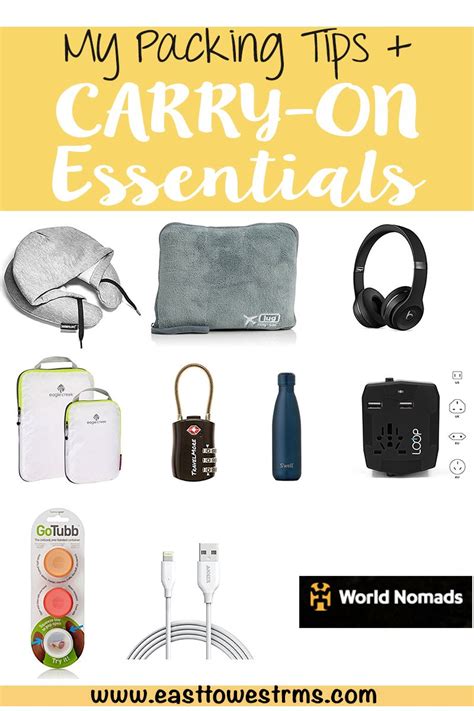 My Carry On Packing List Essentials Carry On Packing Travel Packing