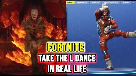 Take the l is also another rare emote that is included with the fortnite: Fortnite Dance "TAKE THE L" in REAL LIFE (Original Video ...