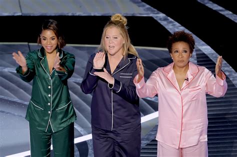 Oscars 2022 Shop The Silk Pajamas That Hosts Wanda Sykes Amy Schumer And Regina Hall Wore During