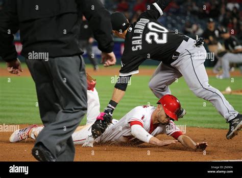 Los Angeles Usa 16th May 2017chicago White Sox Second Baseman Tyler