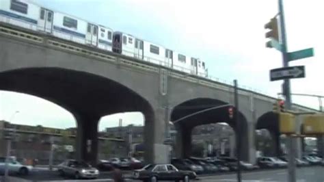 an elevated subway in queens a borough of new york city usa youtube