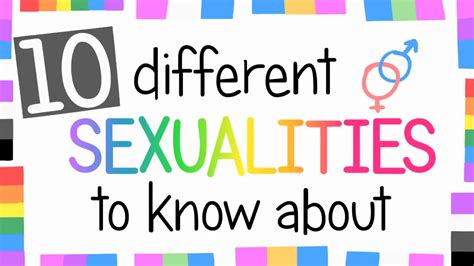 10 Sexualities To Know About Youtube