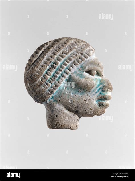 Nubian Head Inlay New Kingdom Ramesside Dynasty 18 20 Ca 1295 1070 B C From Egypt
