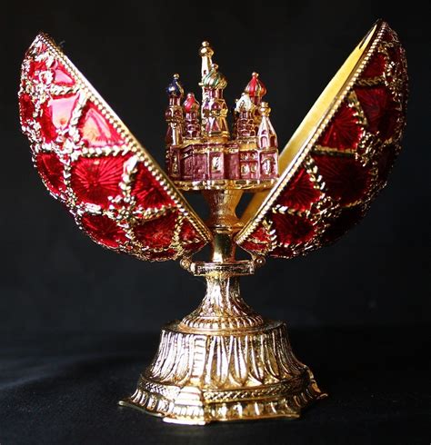 St Petersburg Russian Faberge Egg Romanov Egg With St Basils