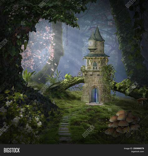 Fantasy Castle Forest Image And Photo Free Trial Bigstock