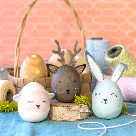 Painted Animal Easter Eggs Diy Tutorial Lia Griffith