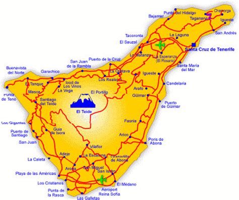 Mapa de tenerife islas canarias map of tenerife, santa cruz de tenerife: Tenerife (España) Islas Canarias - Volando Voy Viajes