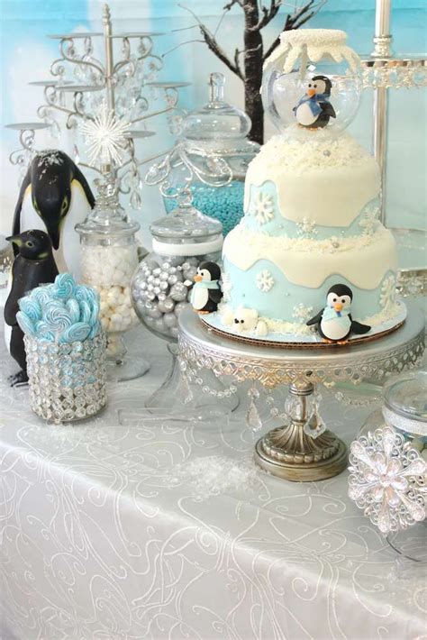 Keep a white background with traditional festive colors, as shown in amanda's parties to go. Winter Onederland Birthday Party Ideas | Photo 16 of 30 ...