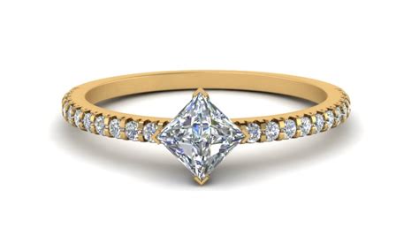 Kite Shaped Diamond Engagement Ring