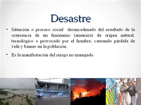 Gestión Y Prevención De Riesgo Y Desastres Presentación Powerpoint