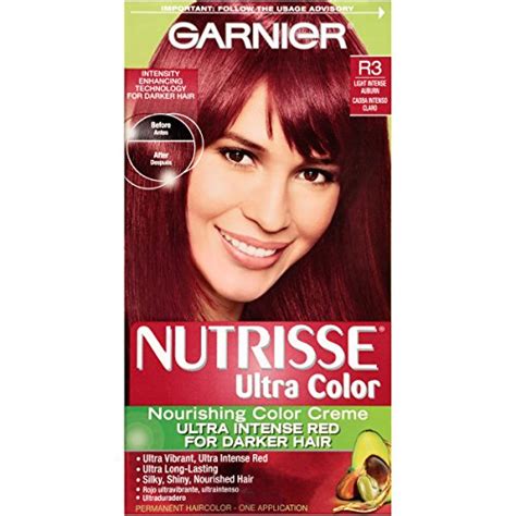 Buy Garnier Sse Ultra Color Nourishing Permanent Hair Color Cream R3 Light Intense Auburn 1