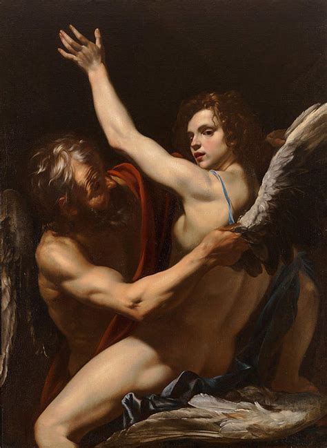 Daedalus And Icarus Painting By Orazio Riminaldi Fine Art America