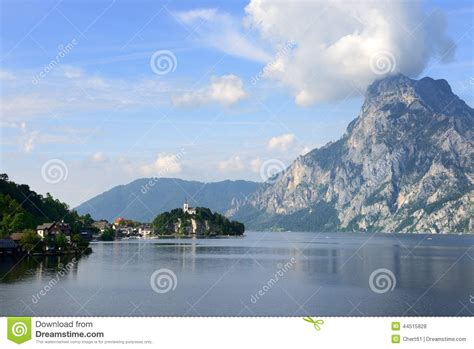 Traunsee Lake Stock Photo Image Of Austria Historic 44515828