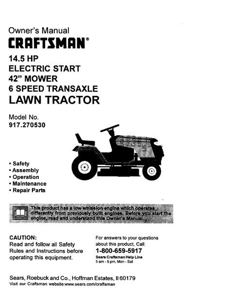 Craftsman Inch Riding Mower Parts List Pdf Reviewmotors Co