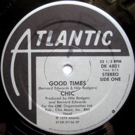 Chic Good Times 1979 Sp Specialty Pressing Vinyl Discogs