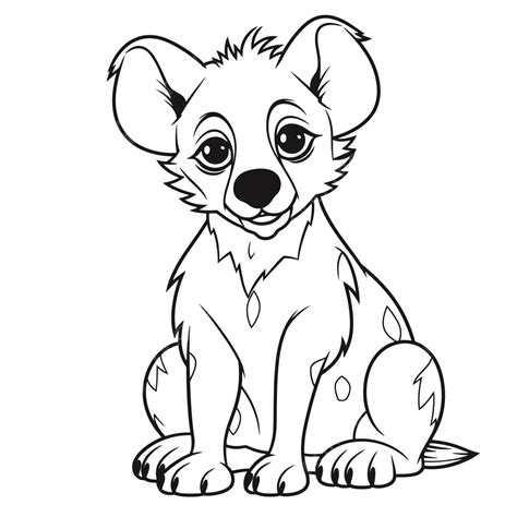 Photo Of A Tiny Lion Puppy Coloring The Page Outline Sketch Drawing