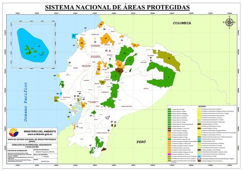 Mapas De áreas Protegidas Del Ecuador Mapa De Ecuador