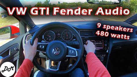 2020 Volkswagen Golf Gti Fender Sound System Review Youtube