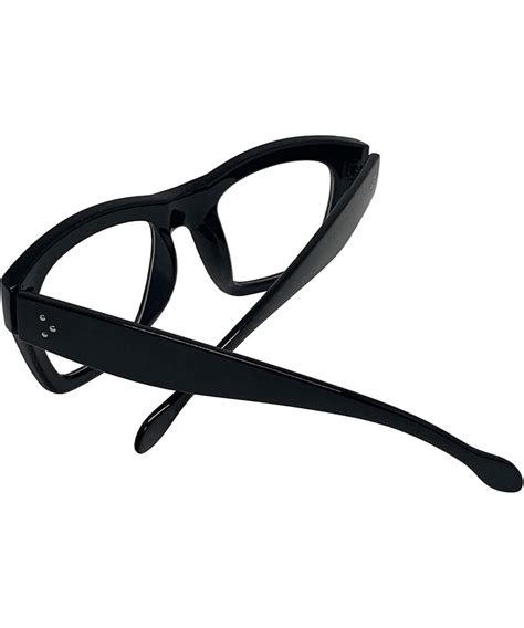 Vintage Inspired Geek Oversized Square Thick Horn Rimmed Eyeglasses